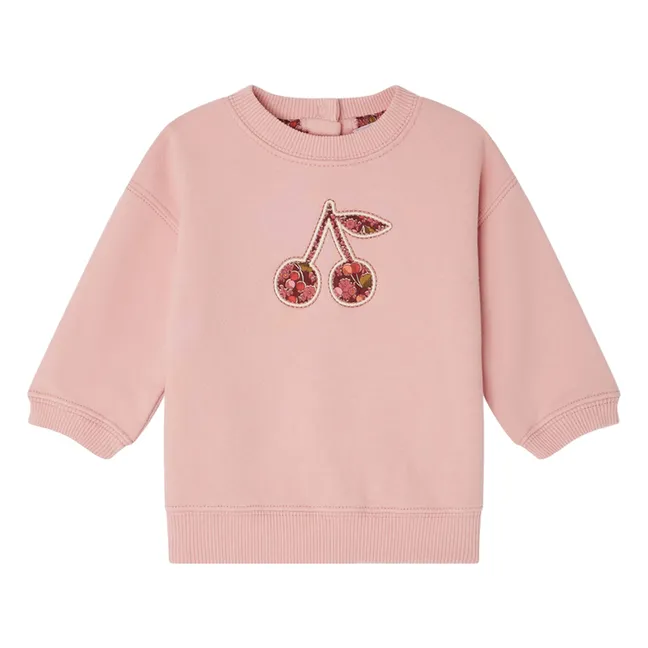 Sweat Dahlia Molleton Coton Bio | Rose bonbon