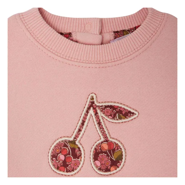 Sweat Dahlia Molleton Coton Bio | Rose bonbon