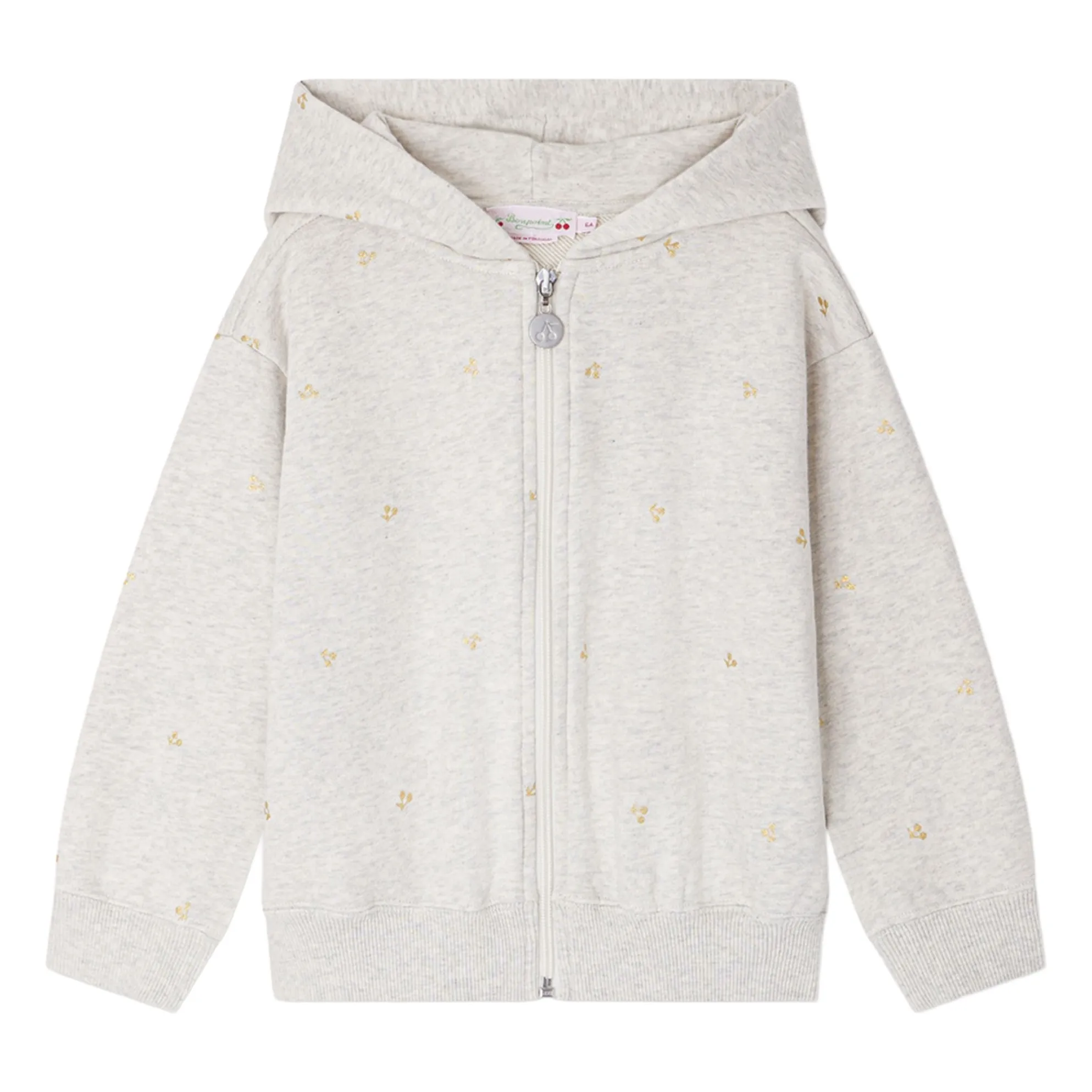 Bonpoint Girls Heather Beige Sweat Talent Organic Cotton Fleece