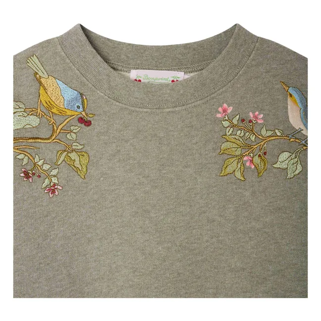 Sweat Tayla Molleton Coton Bio | Vert