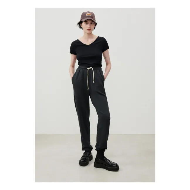 T-shirt Col V Aksun | Noir