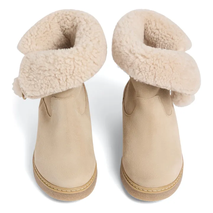 Stivali Julienne in pelle | Beige- Immagine del prodotto n°4