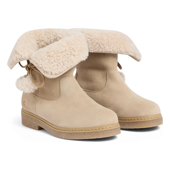 Stivali Julienne in pelle | Beige