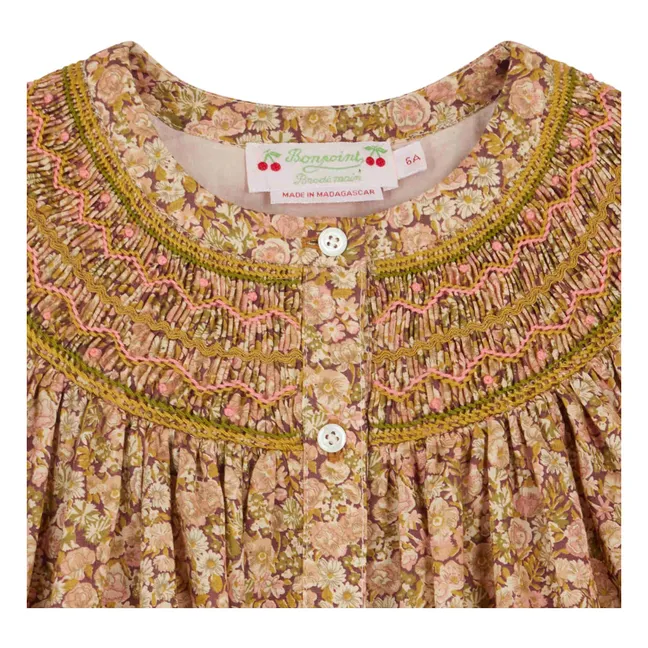 Abito in cotone organico Jadwiga Liberty | Malva