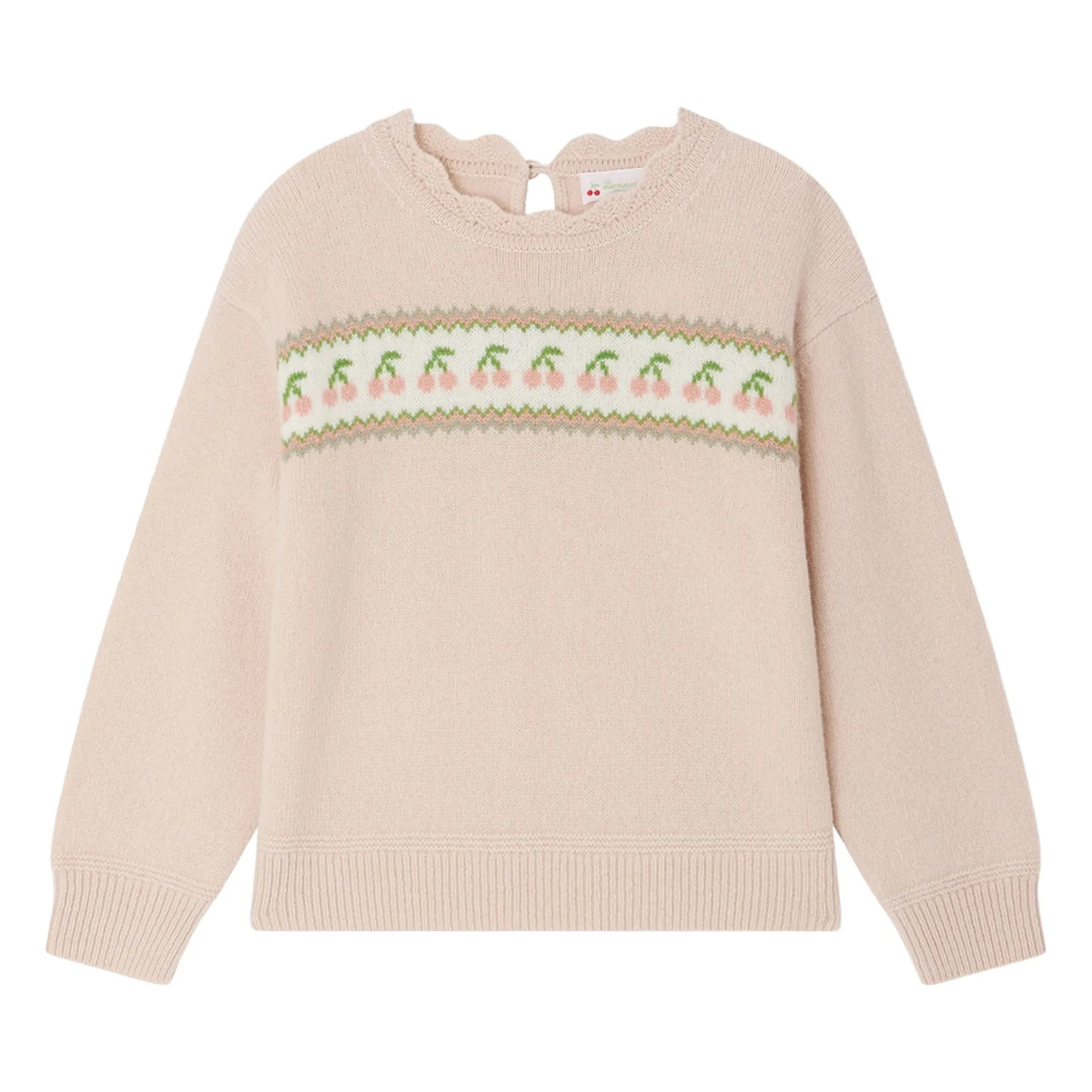 Bonpoint Girls Pale Pink Judith Wool Sweater