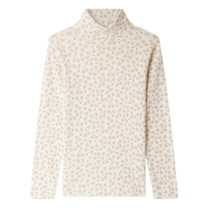Pull Col Roulé Bonpoint 100% Laine Pour Fille Taille 6-7 Ans - Rose - Fabriqué Au Portugal
