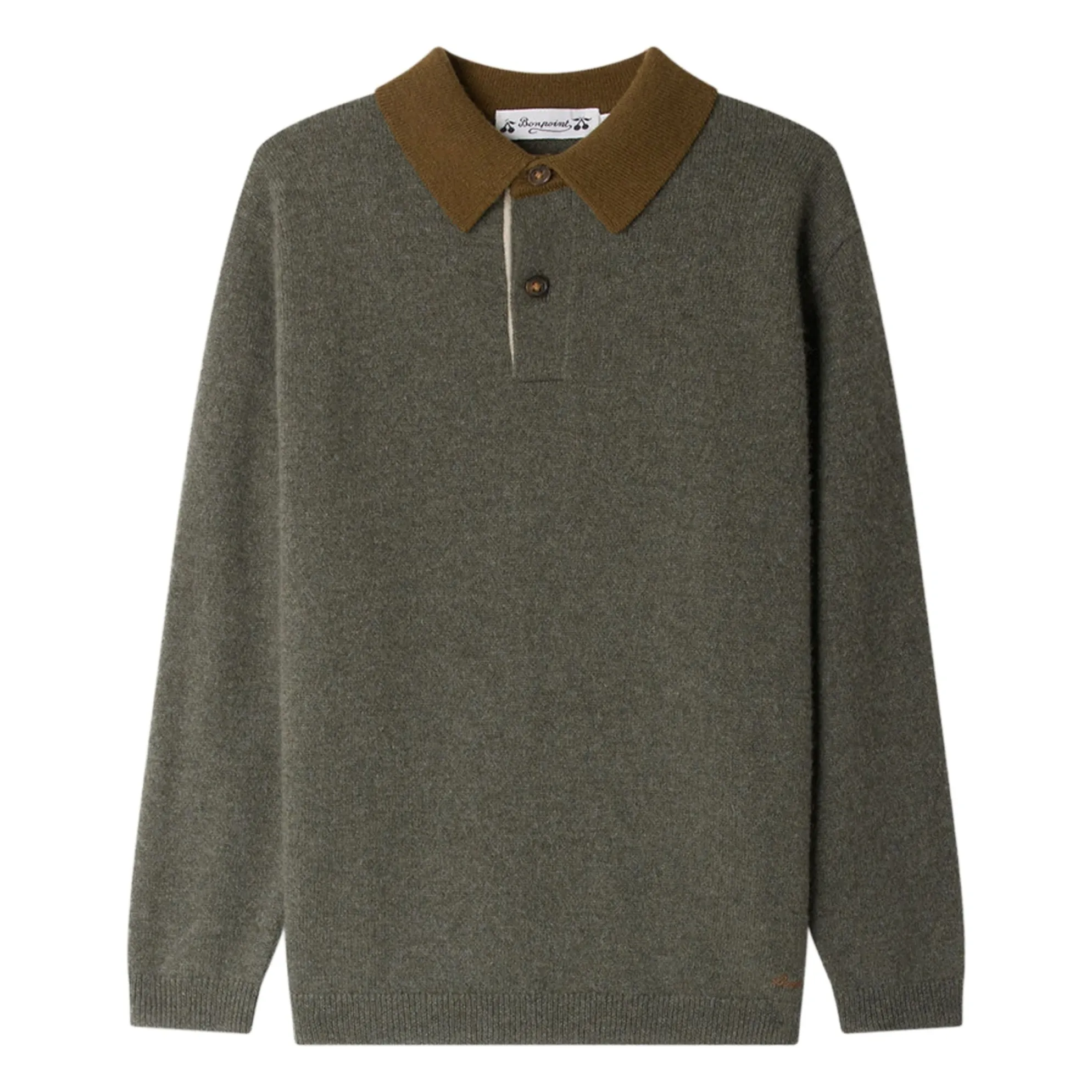 Bonpoint Khaki Jameson Cashmere Sweater