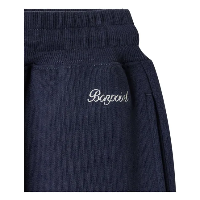 Jogger Tidji Molleton Coton Bio | Bleu marine