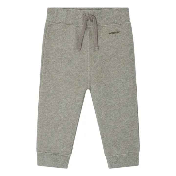 Jogger Bambo Molleton Coton Bio | Vert céladon- Image produit n°0