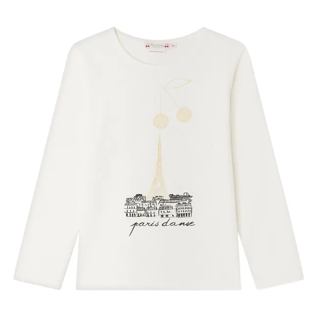 T-shirt Tidjiane Paris Jersey Coton Bio | Blanc
