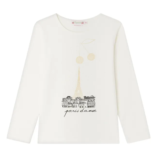Tidjiane Paris - T-shirt in jersey di cotone biologico | Bianco