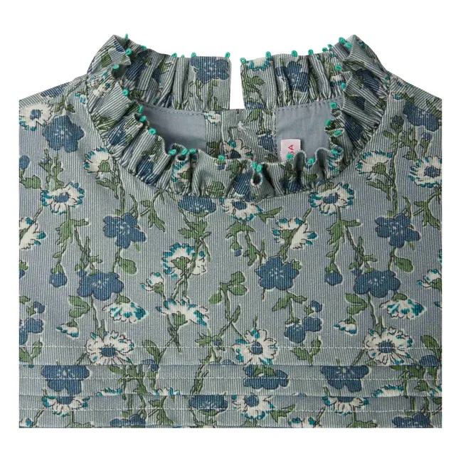 Robe Topaz Liberty Velours Milleraies | Bleu