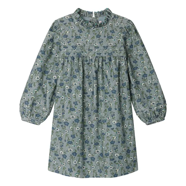 Robe Topaz Liberty Velours Milleraies | Bleu