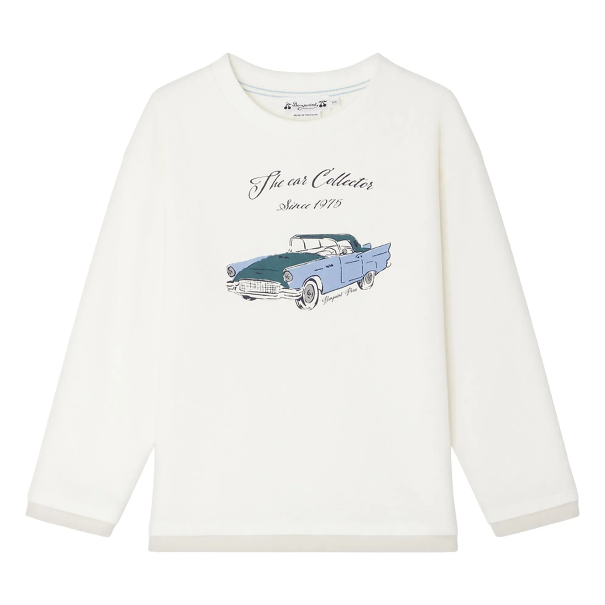 Bonpoint Boys White Bartholomé Jersey Organic Cotton T-Shirt