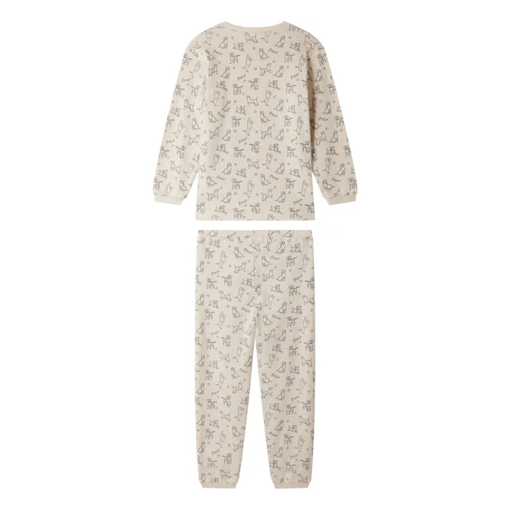 Pyjama Planet Coton Bio | Beige chiné- Image produit n°1