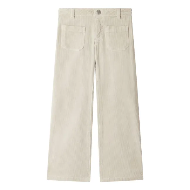 Hose Jennifael Velours Bio-Baumwolle | Mastic