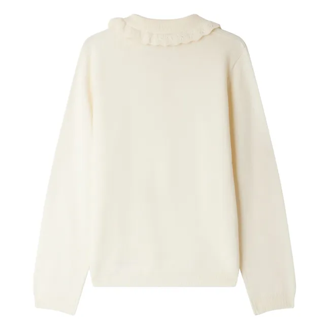 Pullover Kragen Brynja Wolle | Seidenfarben