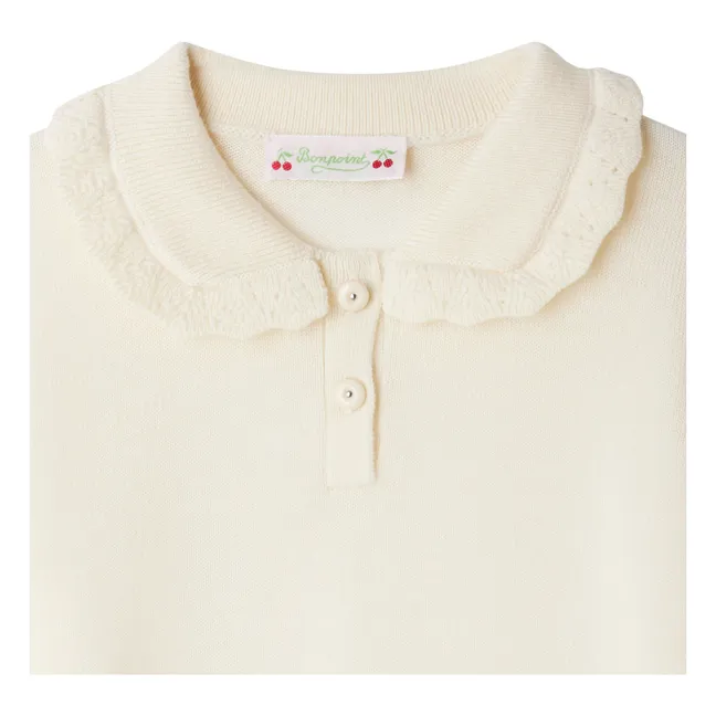 Pull Col Brynja Laine | Ecru