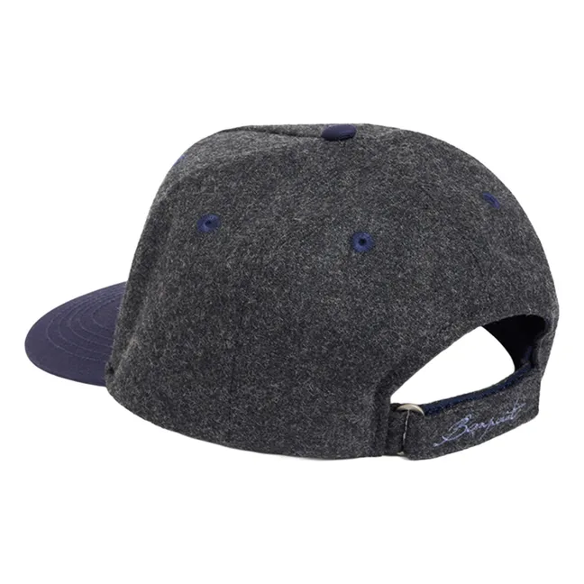 Casquette Boston Flanelle | Gris