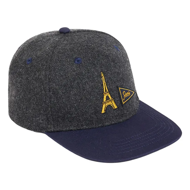Casquette Boston Flanelle | Gris