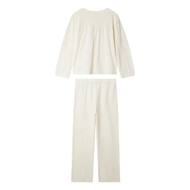 Jucie organic cotton pyjamas | Ecru
