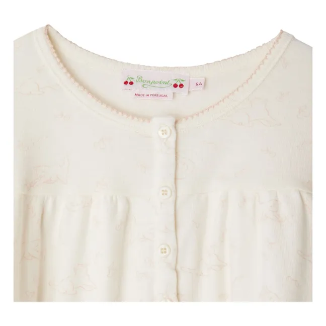 Pijama de algodón ecológico Jucie | Crudo