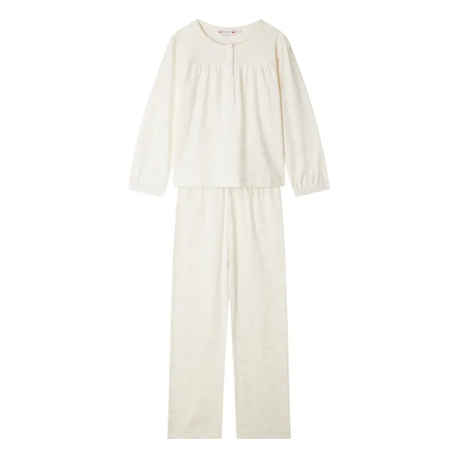 Pijama de algodón ecológico Jucie | Crudo