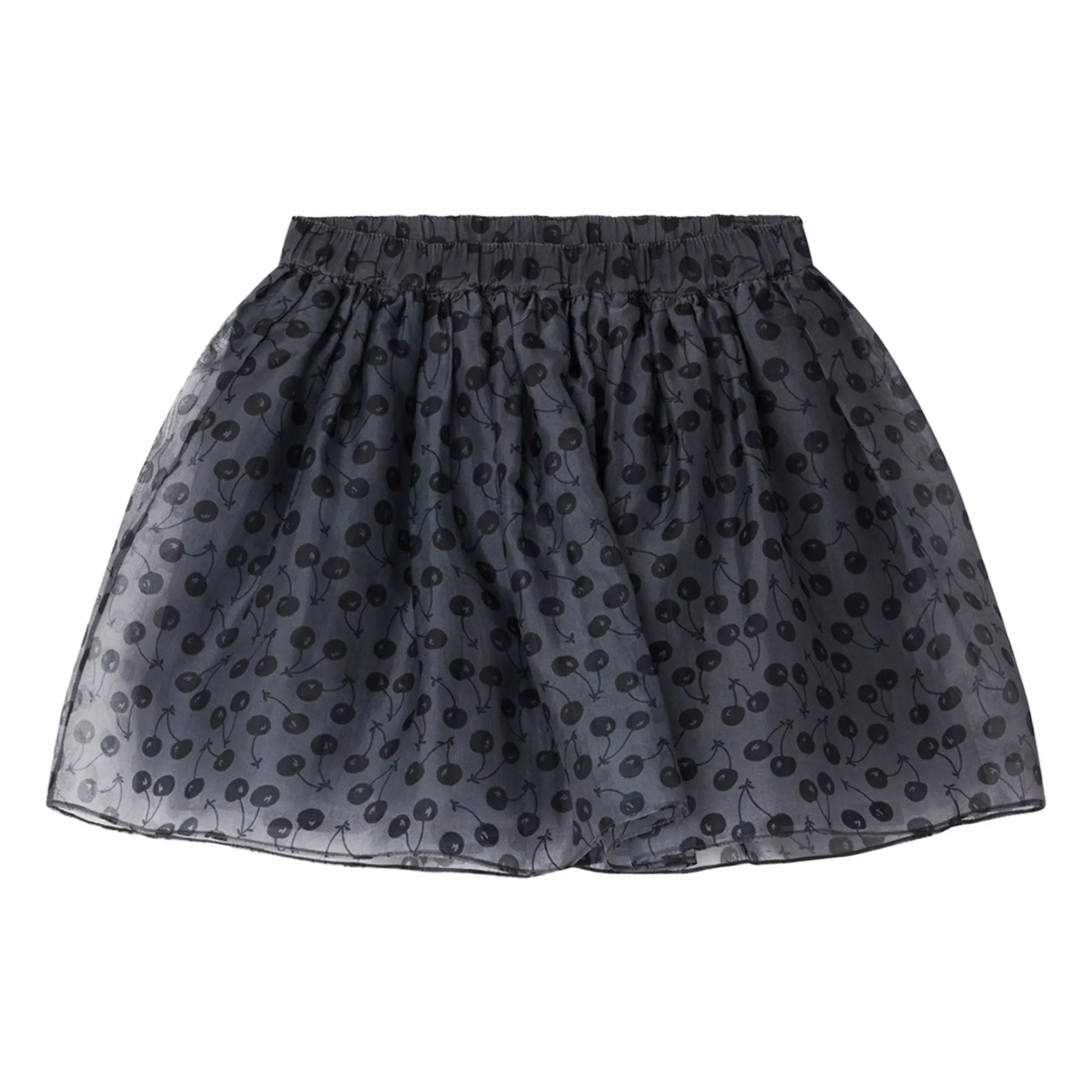 Bonpoint Girls Grey Suzon Silk Skirt