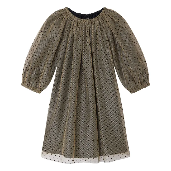 Just Tulle Flocke dress | Ecru- Product image n°0