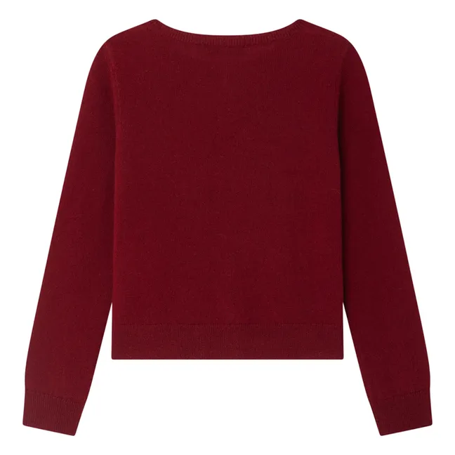 Gilet Jonia Cachemire | Bordeaux