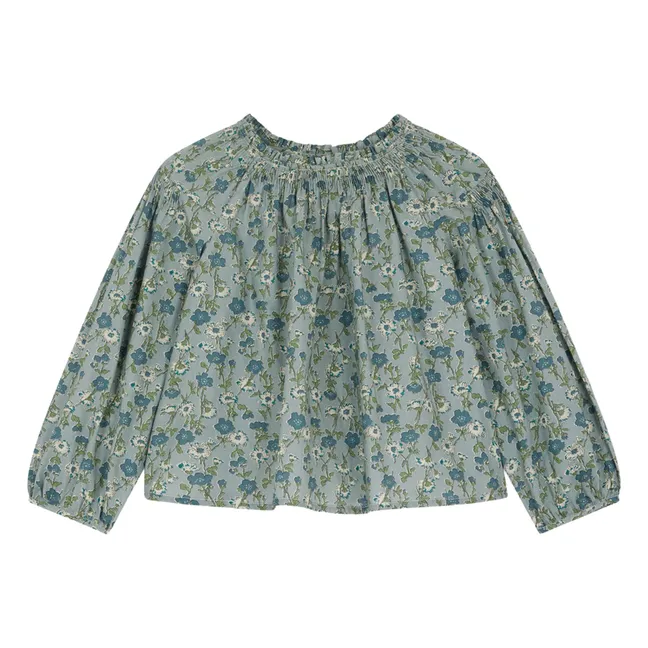 Blouse Blandine Liberty Coton Bio | Bleu