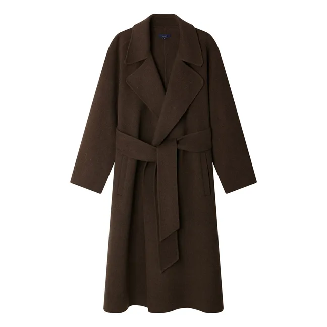 Harvard Mantel Wolle | Khaki-braun