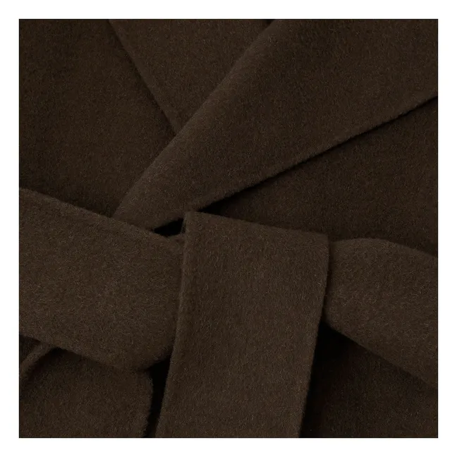 Harvard Coat Wool | Khaki brown