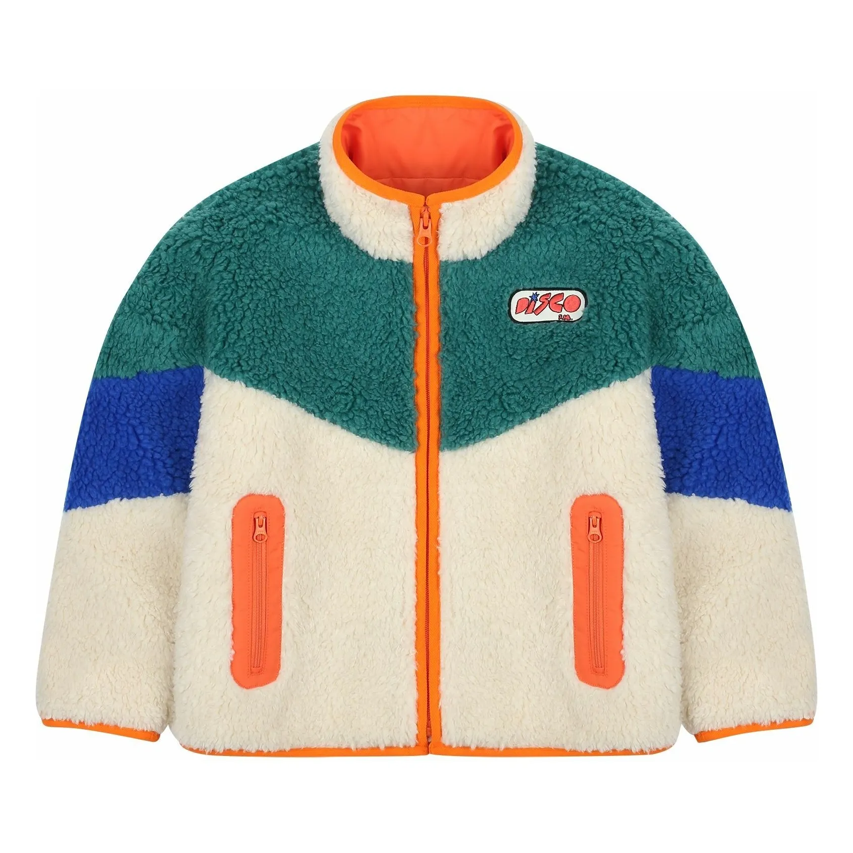 Jelly Mallow Ecru Disco Dumble Sherpa Jacket
