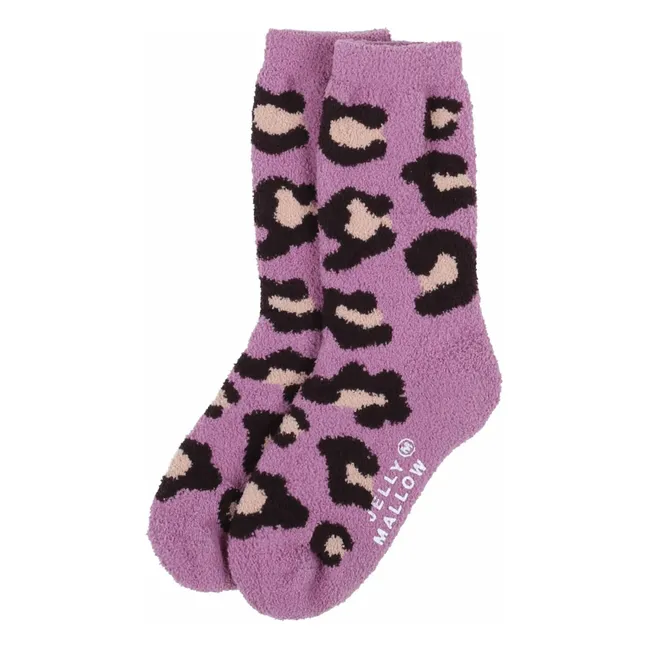 Lote de 2 pares de calcetines Leopardo Tarry | Beige