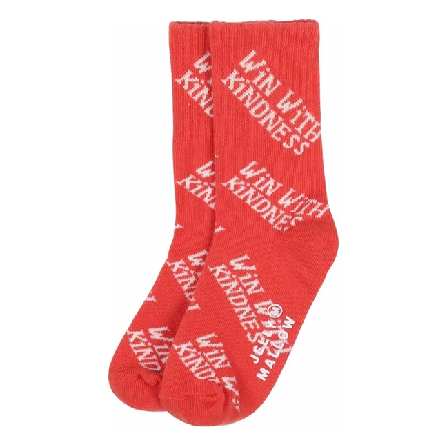 Lot de 3 Paires de Chaussettes Kindness | Rouge