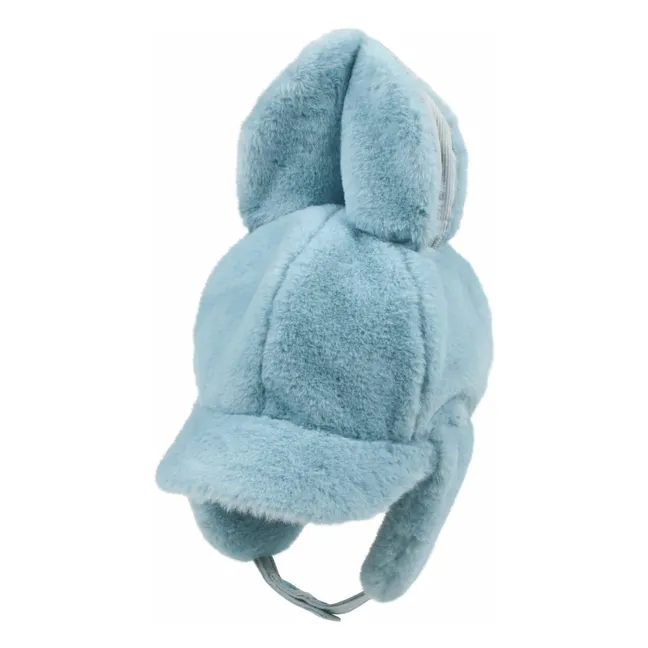 Casquette Earflap Rabbit Sherpa | Vert Menthe
