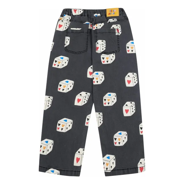 Pantalon Denim Heart Dice | Denim gris