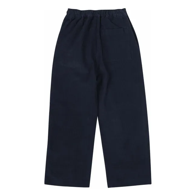 Pantalones de pana Check Mate | Azul Marino