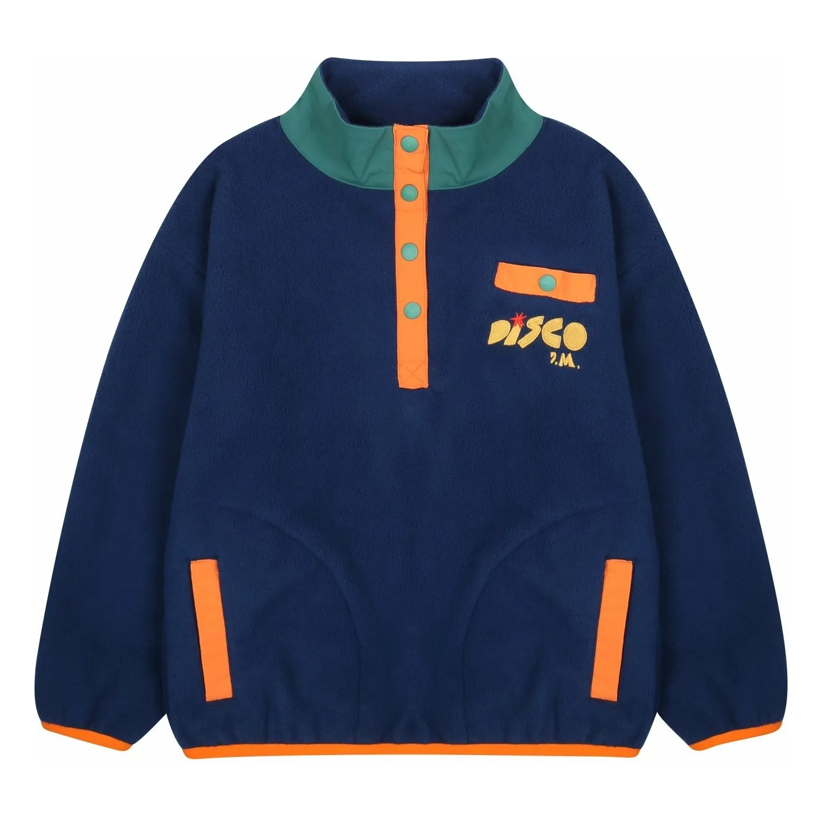 Jelly Mallow Navy Blue Roller Disco Fleece Sweatshirt