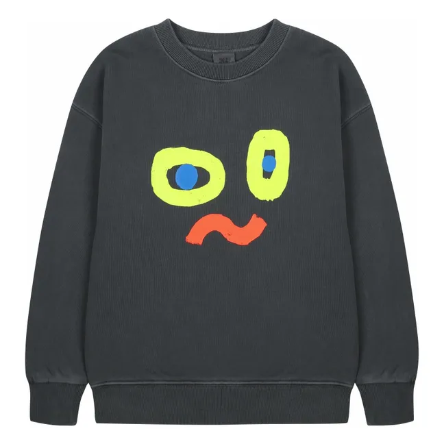 Sweat Catchy Face | Gris anthracite