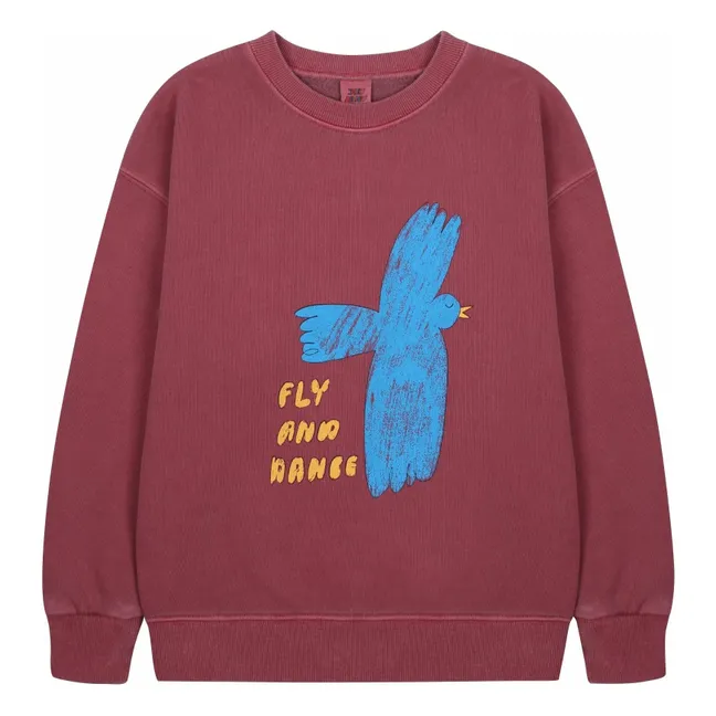 Flying Bird sweatshirt | Burgundy