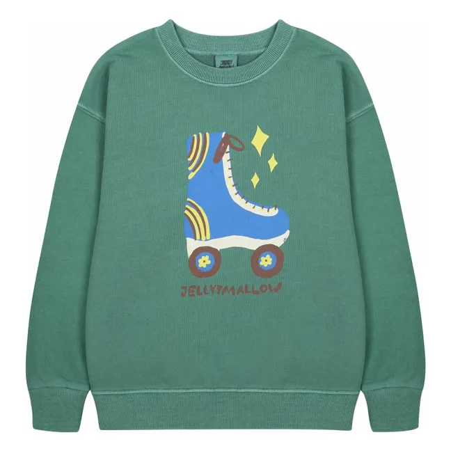 Sweatshirt Roller Disco | Grün
