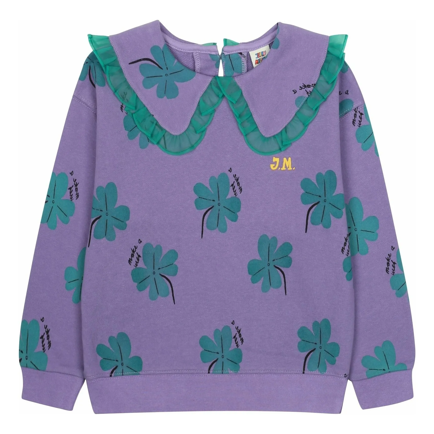 Jelly Mallow Purple Lucky Clover Sweatshirt