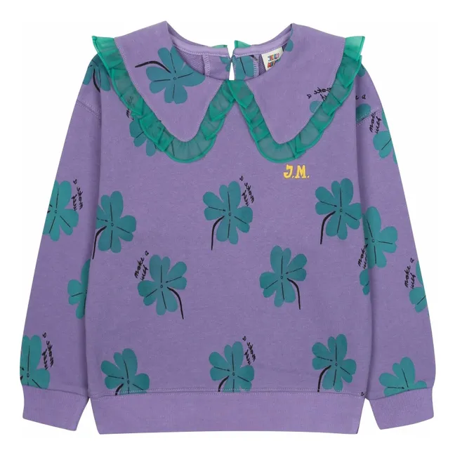 Sweatshirt Lucky Clover | Violett
