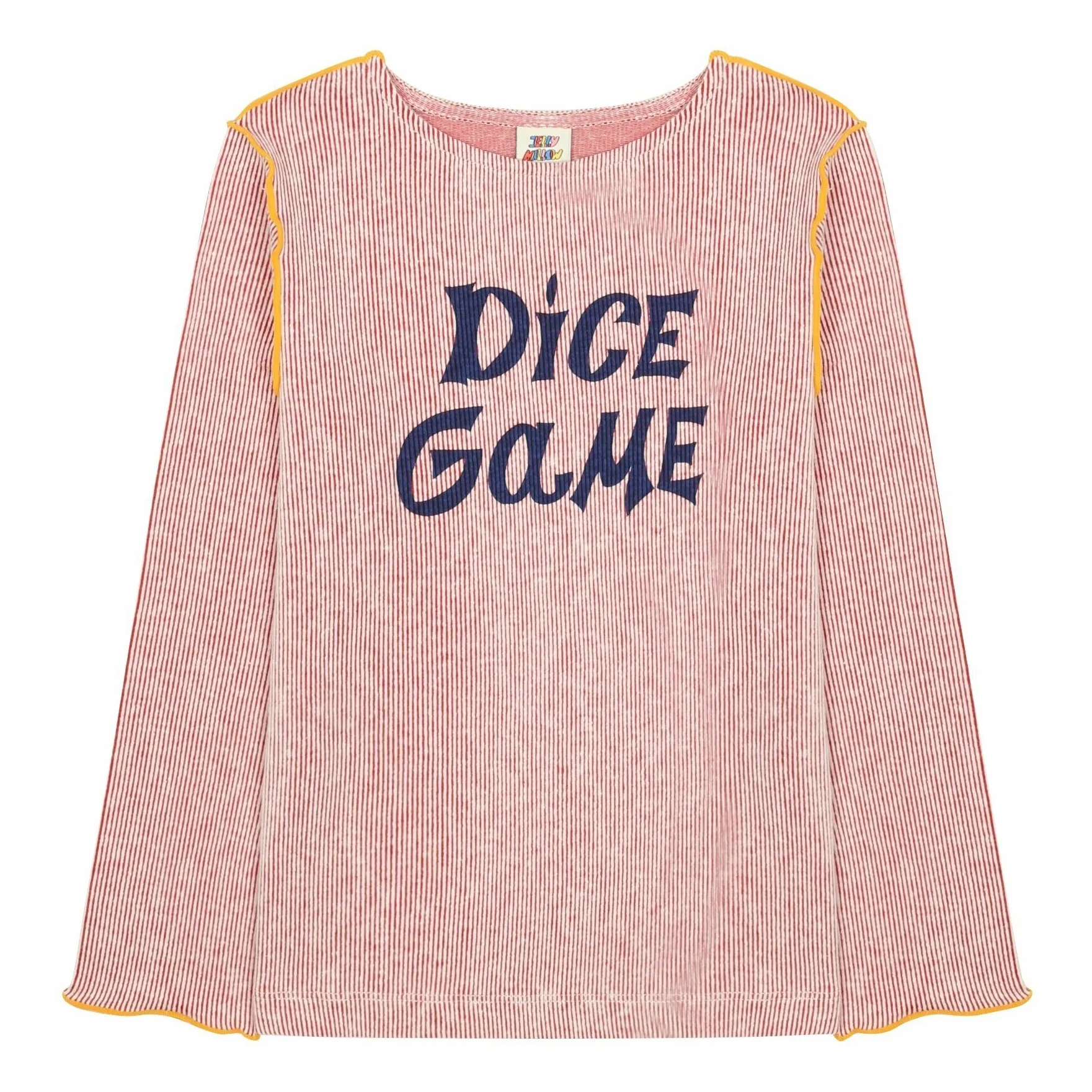 Jelly Mallow Red Dice Game Ribbed T-Shirt