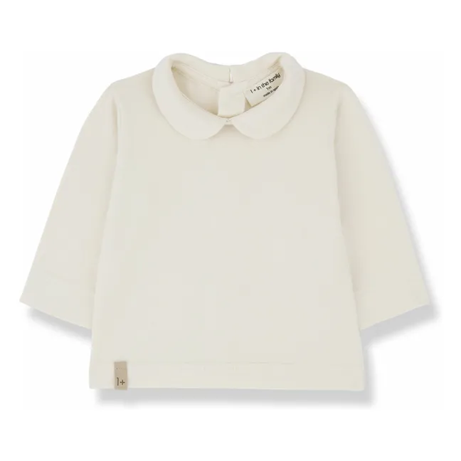 Blusa de algodón orgánico Colette | Crudo