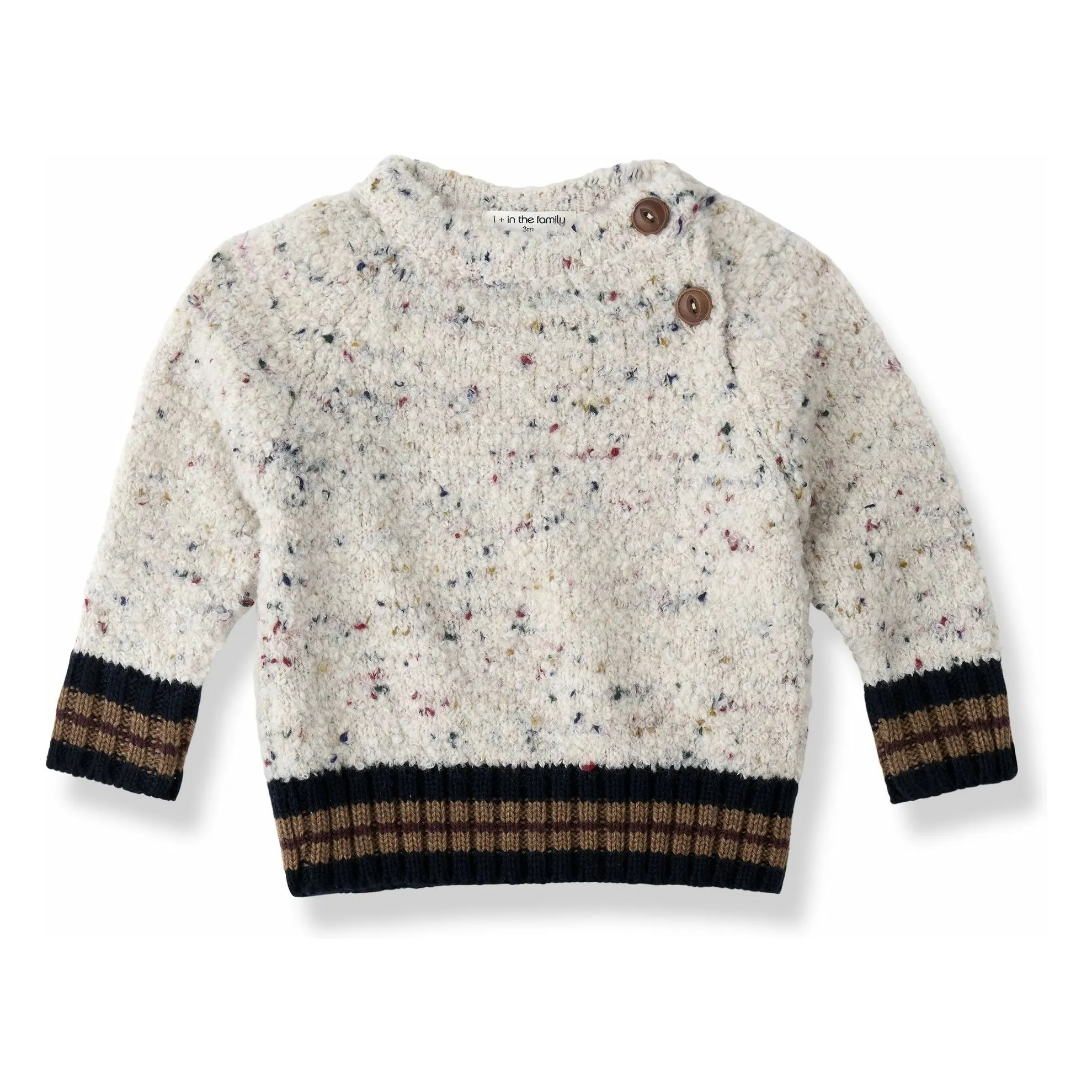1+ In The Family Heather Beige Ander Sweater