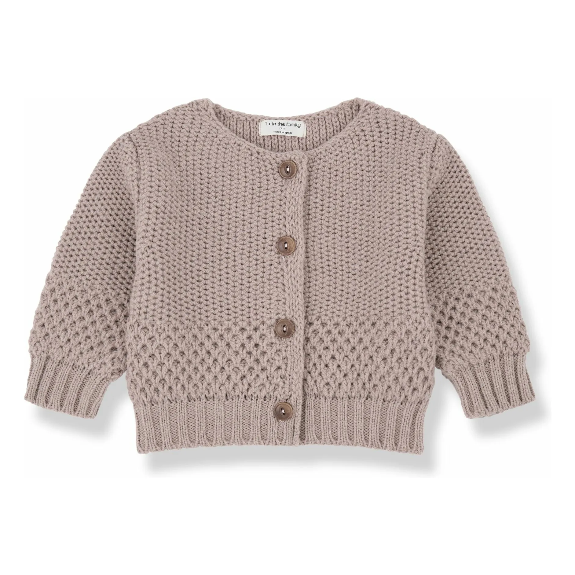 1+ In The Family Nude Malene Merino Wool Cardigan