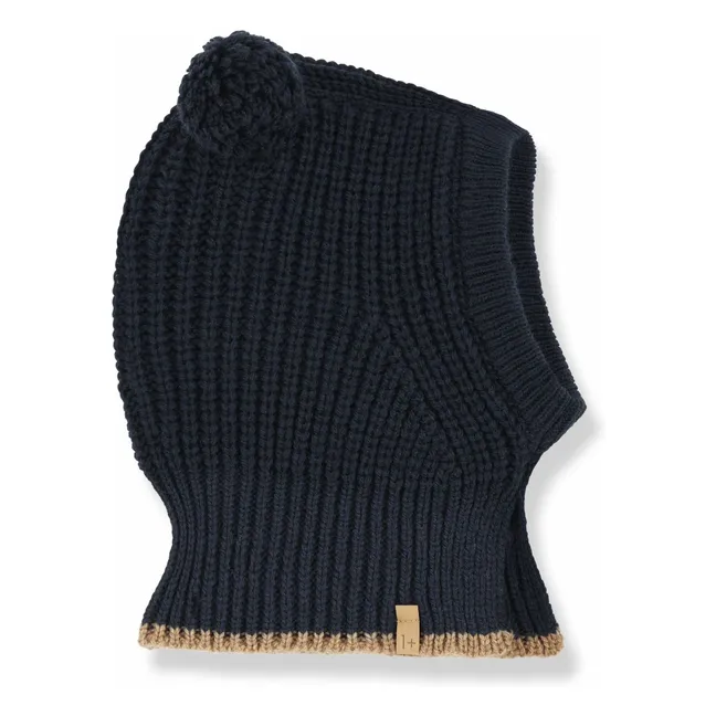 Pasamontañas de lana merina Ebbe | Azul Marino